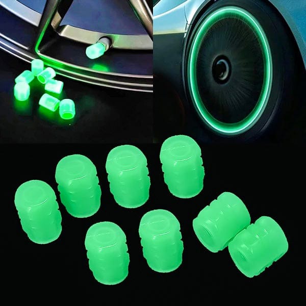 shoptikpro 汽摩及配件>车身及附件>气门嘴 16 piezas 【16 piezas】 Tapa de válvula de neumático de coche fluorescente universal (4 piezas) [Coche/Moto/Bicicleta]