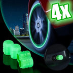 shoptikpro 汽摩及配件>车身及附件>气门嘴 16 piezas 【16 piezas】 Tapa de válvula de neumático de coche fluorescente universal (4 piezas) [Coche/Moto/Bicicleta]