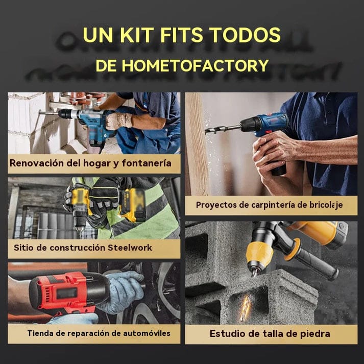 shoptikpro 五金、工具>工具耗材>钻头>地钻钻头 4+5+6+8+10+12mm Juego de Brocas Excéntricas de Alta Resistencia, 4 Filos, para Perforación Precisa en Mampostería y Hormigón (Set de 6 Piezas)