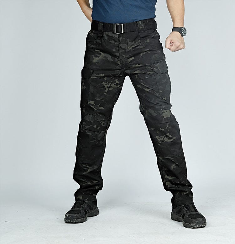 shoptikpro 运动户外>户外服装>迷彩服、军迷服、作训服 camuflaje oscuro / S【40-50kg】 【Paquete de 2 unidades】[S-6XL] Pantalones cargo militares para hombre (40–105 kg)