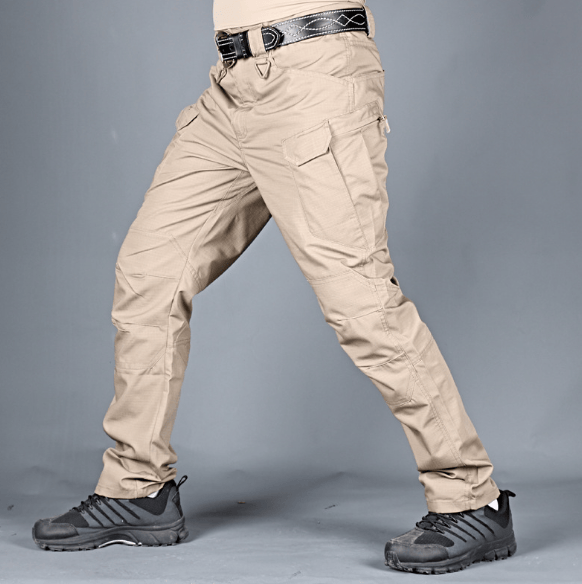 shoptikpro 运动户外>户外服装>迷彩服、军迷服、作训服 Caqui / S【40-50kg】 【Paquete de 2 unidades】[S-6XL] Pantalones cargo militares para hombre (40–105 kg)