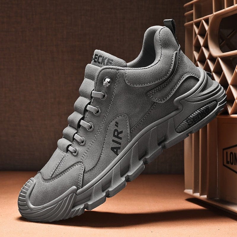 shoptikpro Gris / 39 Zapatos casuales de hombre impermeables y transpirables – cómodos con suela suave, tallas 39-44