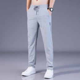shoptikpro Gris claro / M（ 40-45 kg） 【M-5XL】Pantalones elásticos informales para hombre 2025 – Cómodos y modernos