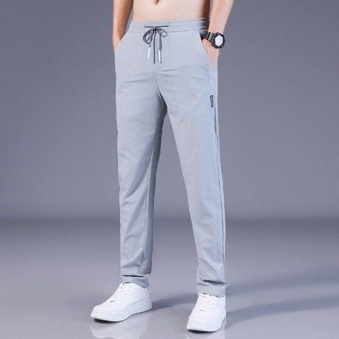 shoptikpro Gris claro / M（ 40-45 kg） 【M-5XL】Pantalones elásticos informales para hombre 2025 – Cómodos y modernos