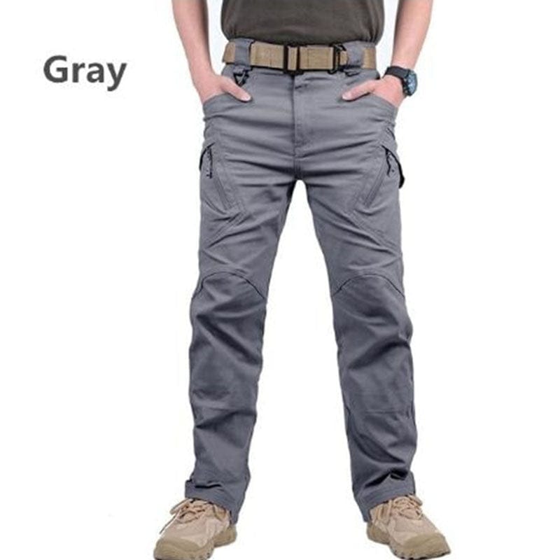 shoptikpro 运动户外>户外服装>迷彩服、军迷服、作训服 Gris / S【40-50kg】 【Paquete de 2 unidades】[S-6XL] Pantalones cargo militares para hombre (40–105 kg)