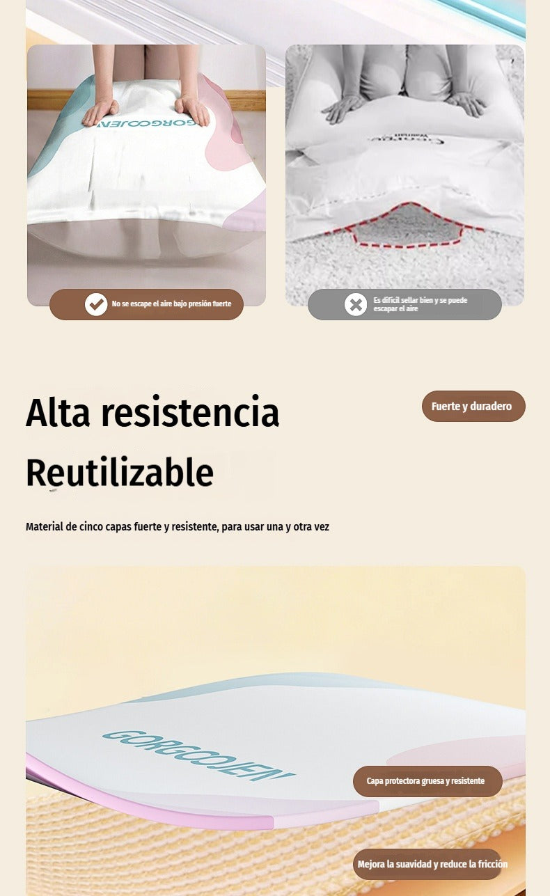 Bolsa al Vacío SIN BOMBA (Pack 5 por 29€) | Presionar y Listo
