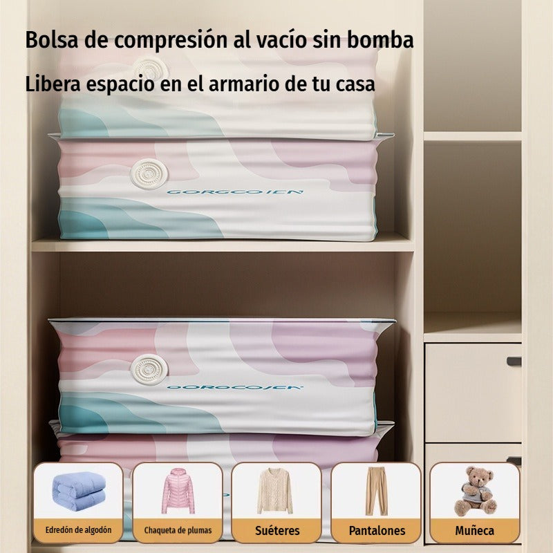 Bolsa al Vacío SIN BOMBA (Pack 5 por 29€) | Presionar y Listo