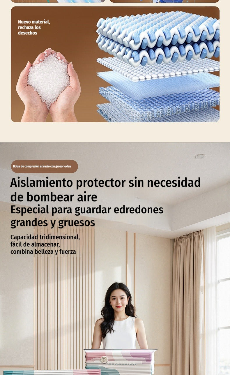 Bolsa al Vacío SIN BOMBA (Pack 5 por 29€) | Presionar y Listo