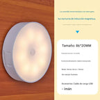 shoptikpro 灯饰照明>台灯夜灯>小夜灯 Luz LED con Sensor de Movimiento Recargable (Pack 4 Unidades) - Instalación Magnética Fácil