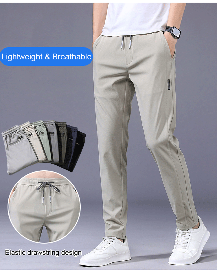 shoptikpro 【M-5XL】Pantalones elásticos informales para hombre 2025 – Cómodos y modernos