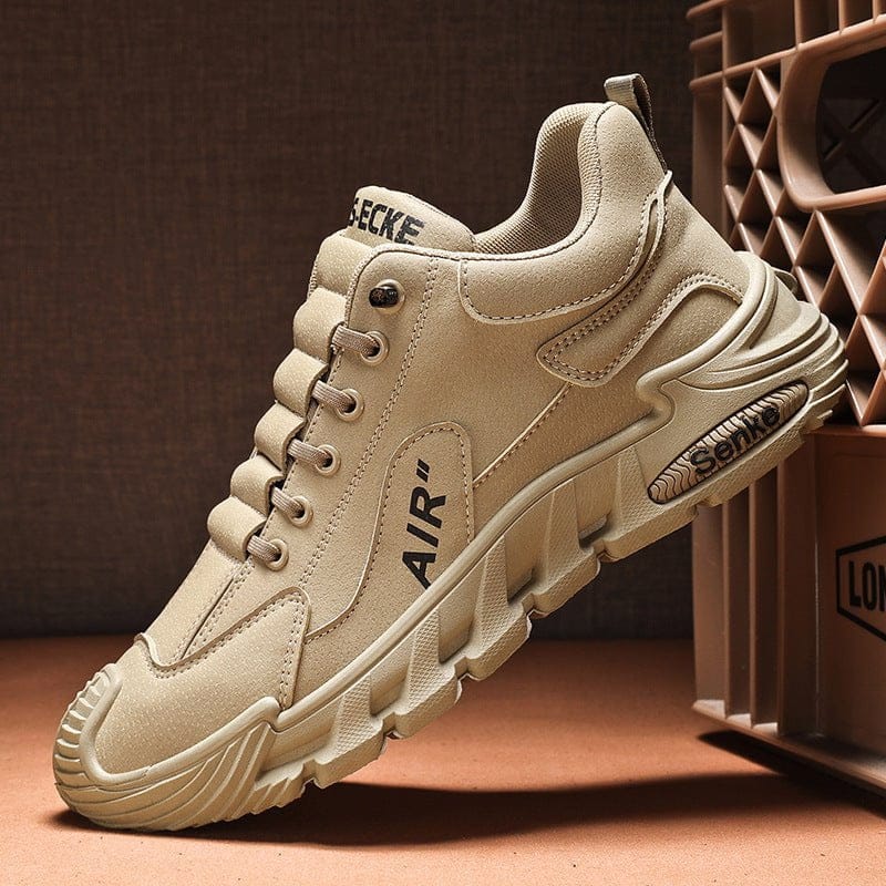 shoptikpro Marrón / 39 Zapatos casuales de hombre impermeables y transpirables – cómodos con suela suave, tallas 39-44