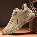 shoptikpro Marrón / 39 Zapatos casuales de hombre impermeables y transpirables – cómodos con suela suave, tallas 39-44