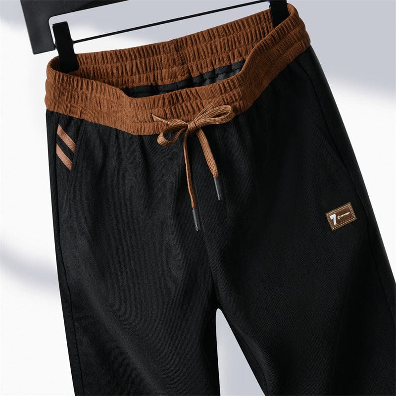 shoptikpro 男装>男式休闲裤 Negro / M 【Pack de 2】Pantalones casuales de algodón puro de alta calidad, modelo nuevo