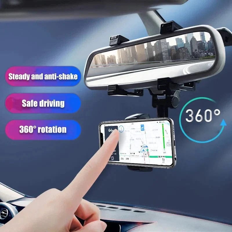 shoptikpro 汽车用品>汽车内饰用品>车载手机支架 Negro 【Pack de 2】Soporte multifuncional para teléfono móvil de coche con rotación de 360°