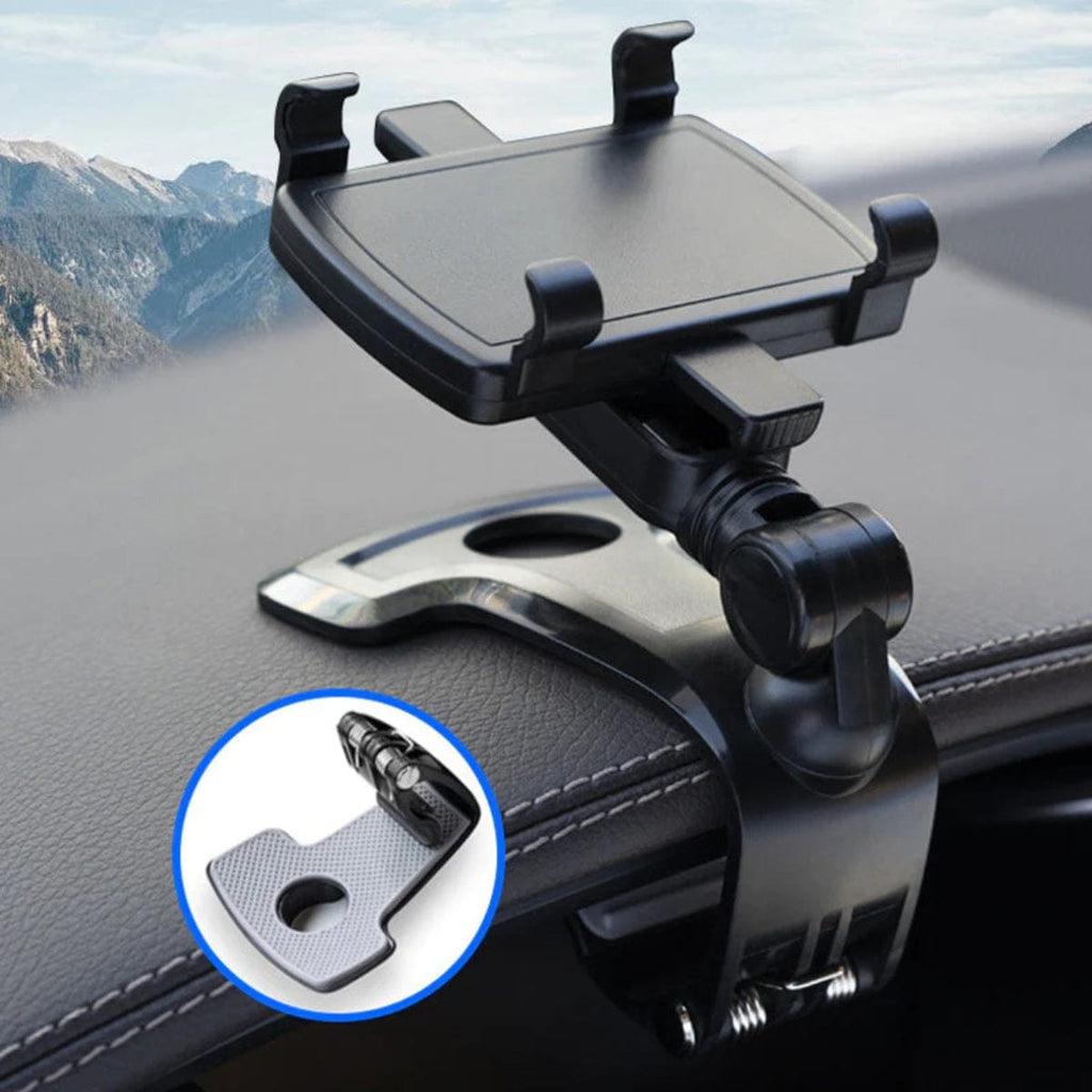 shoptikpro 汽车用品>汽车内饰用品>车载手机支架 Negro 【Pack de 2】Soporte multifuncional para teléfono móvil de coche con rotación de 360°