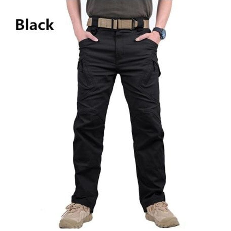 shoptikpro 运动户外>户外服装>迷彩服、军迷服、作训服 Negro / S【40-50kg】 【Paquete de 2 unidades】[S-6XL] Pantalones cargo militares para hombre (40–105 kg)