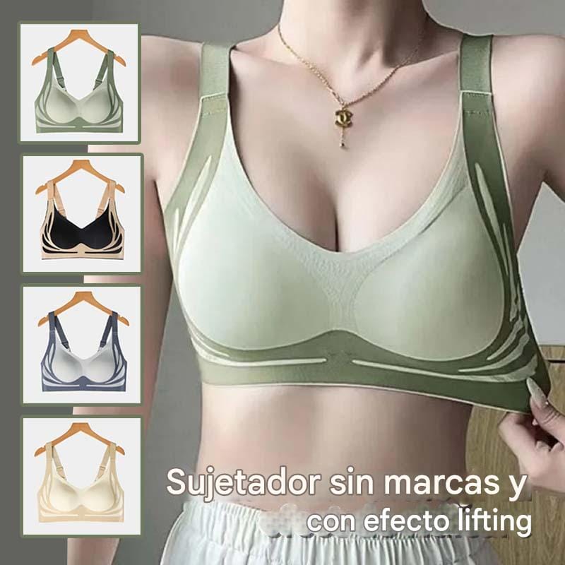 shoptikpro Pack de 4 | Sujetadores sin aros de una sola pieza para mujer (40-85 kg)