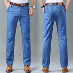 shoptikpro Pantalones rectos anchos para hombre 2 piezas, compra uno y llévate otro gratis