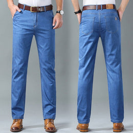 shoptikpro Pantalones rectos anchos para hombre 2 piezas, compra uno y llévate otro gratis