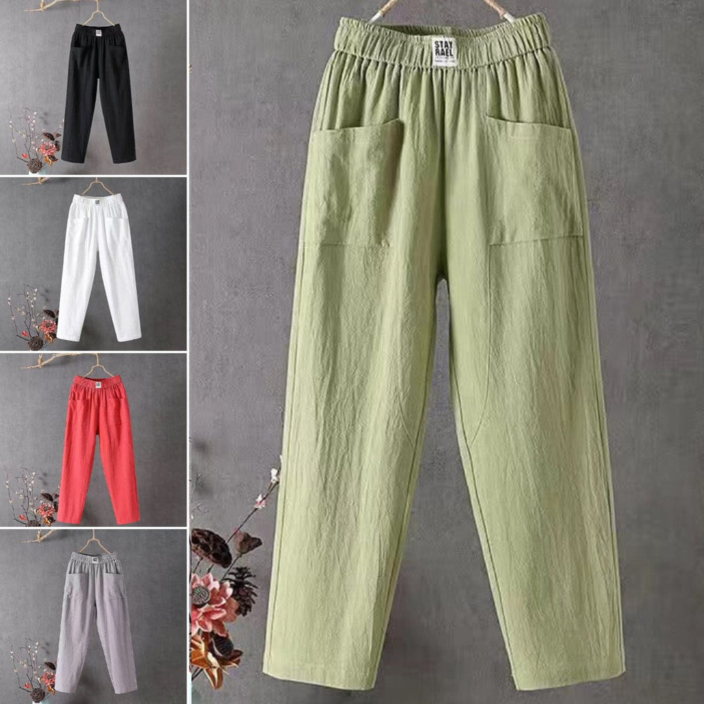 shoptikpro 女装>女式休闲裤>休闲裤 🔥TOP VENTAS 🔥 Pantalones Casuales de Algodón para Mujer | Estilo Wide Leg 2026 🕊️🌿 ¡Lleva 2 y Paga 1! 🎁