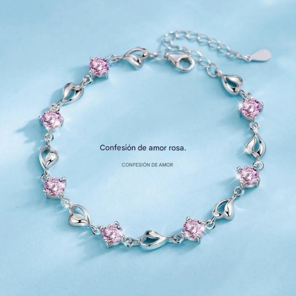 Conjunto de Collar y Pulsera "Corazón del Océano" en Plata de Ley 925【Paquete de 2】