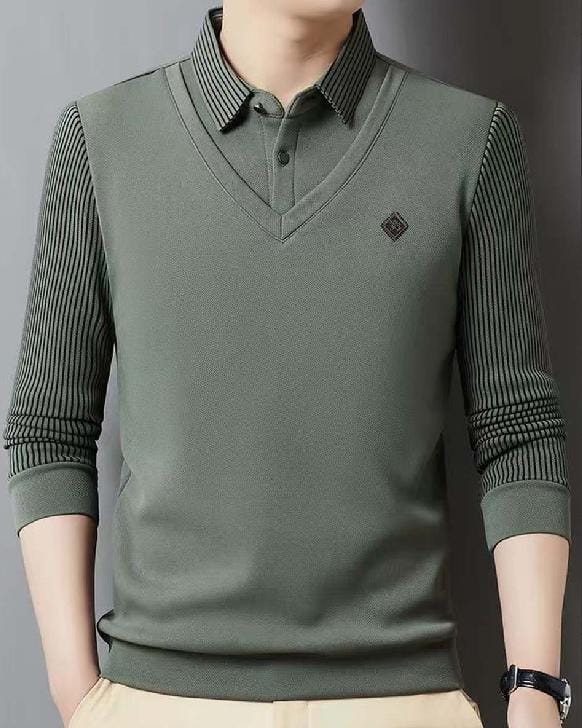 shoptikpro Verde / M Conjunto de Cachemir para Hombre – Cálido y Elegante