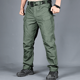 shoptikpro 运动户外>户外服装>迷彩服、军迷服、作训服 Verde militar / S【40-50kg】 【Paquete de 2 unidades】[S-6XL] Pantalones cargo militares para hombre (40–105 kg)