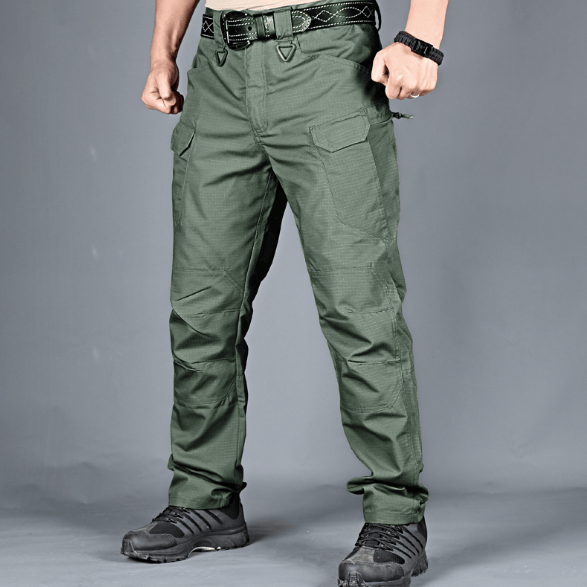 shoptikpro 运动户外>户外服装>迷彩服、军迷服、作训服 Verde militar / S【40-50kg】 【Paquete de 2 unidades】[S-6XL] Pantalones cargo militares para hombre (40–105 kg)