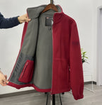 shoptikpro 💁‍♂️💁‍♂️【XS-3XL】Chaqueta de terciopelo grueso de lana de talla grande informal cálida de otoño e invierno para hombre