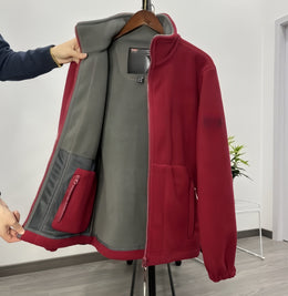 shoptikpro 💁‍♂️💁‍♂️【XS-3XL】Chaqueta de terciopelo grueso de lana de talla grande informal cálida de otoño e invierno para hombre