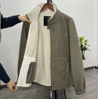 shoptikpro 💁‍♂️💁‍♂️【XS-3XL】Chaqueta de terciopelo grueso de lana de talla grande informal cálida de otoño e invierno para hombre