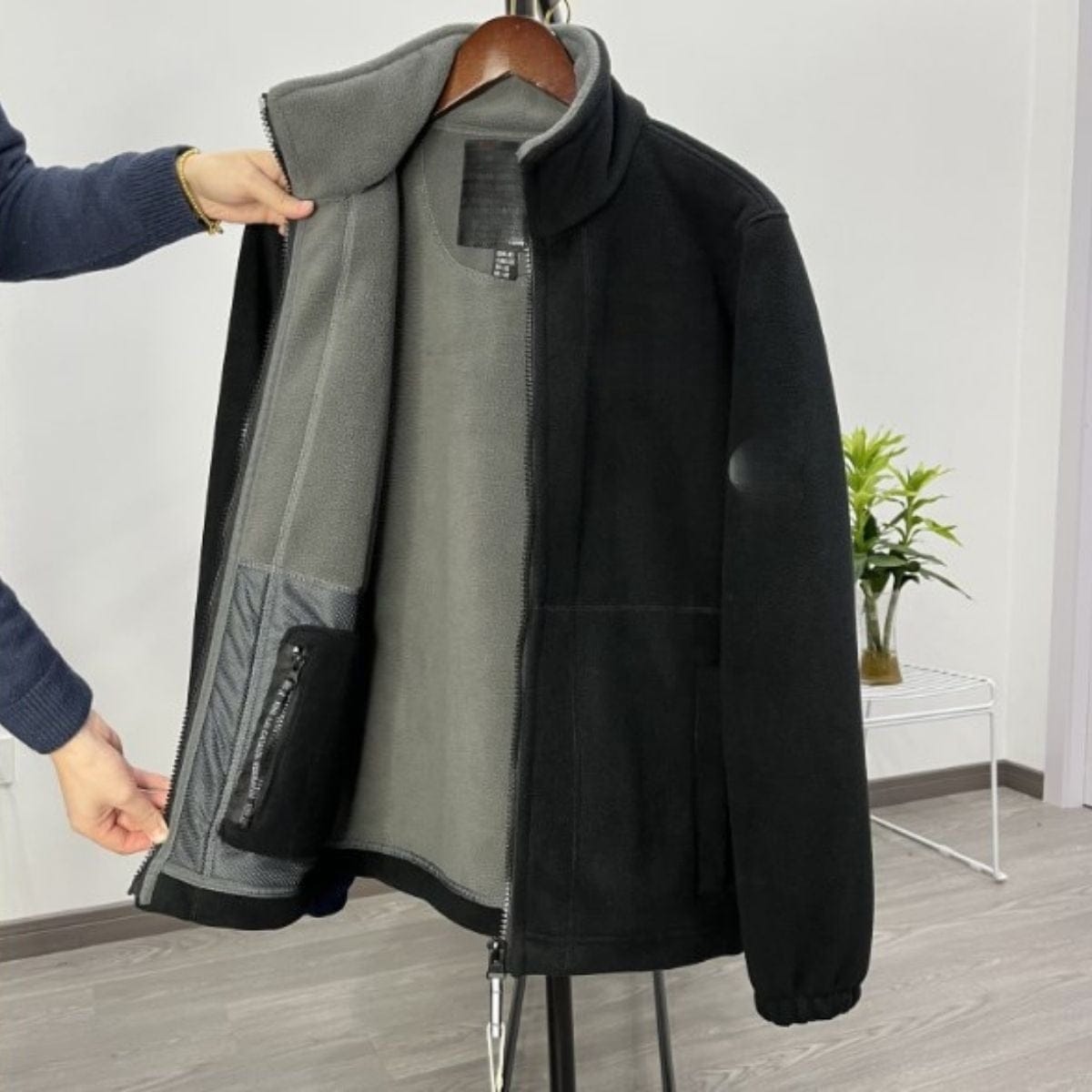 shoptikpro 💁‍♂️💁‍♂️【XS-3XL】Chaqueta de terciopelo grueso de lana de talla grande informal cálida de otoño e invierno para hombre