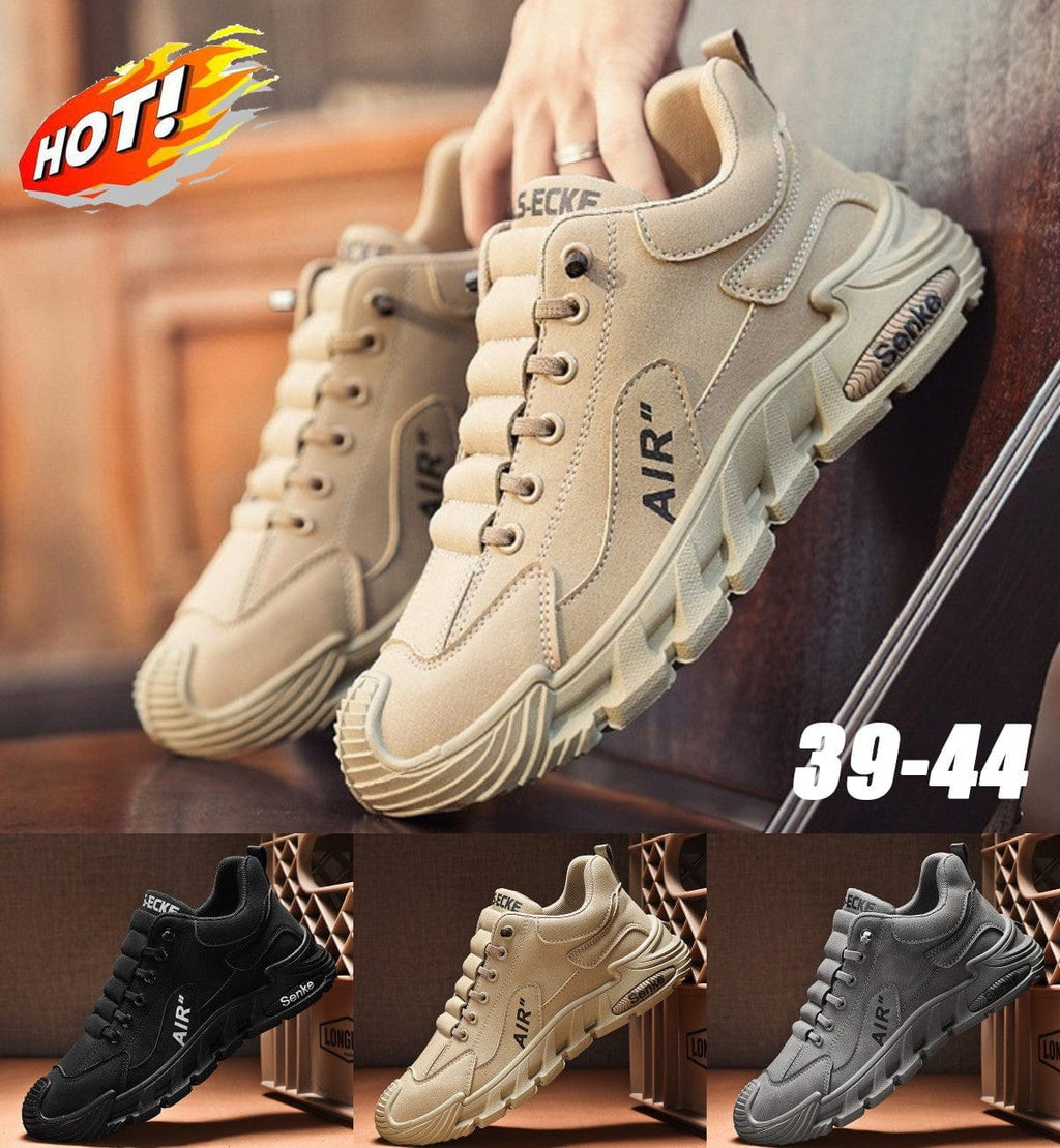 shoptikpro Zapatos casuales de hombre impermeables y transpirables – cómodos con suela suave, tallas 39-44